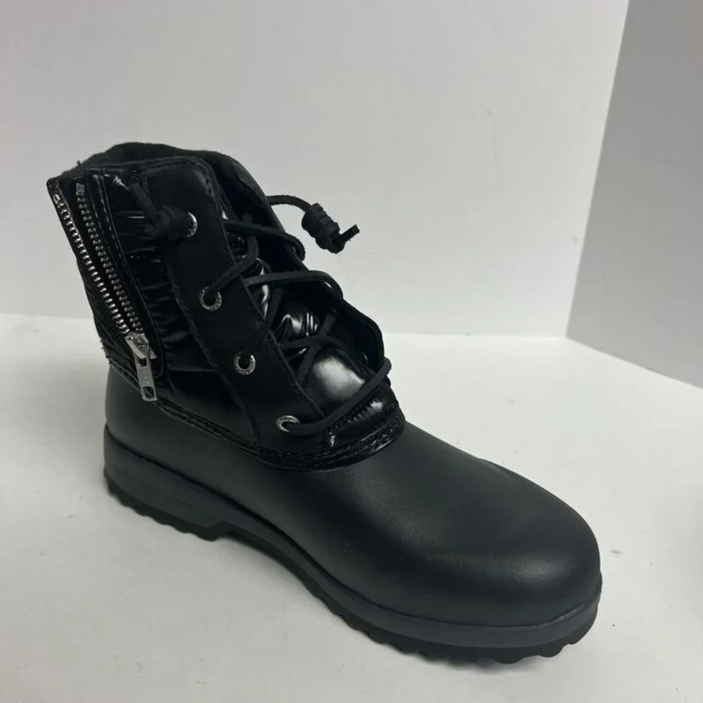 Sperry Womens Maritime Repel Nylon Boot Black Size 7.5 M